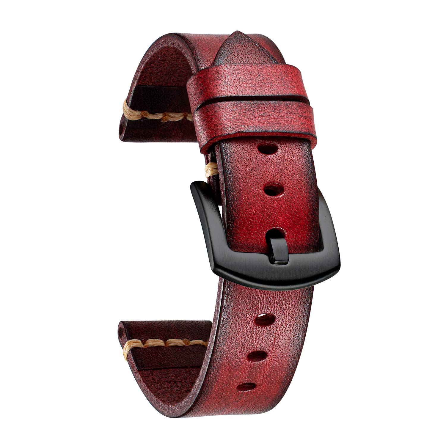 BINLUN Strap Watch Leather Strap Watch 18 mm 20 mm 22 mm 24 mm 26 mm Strap Smart