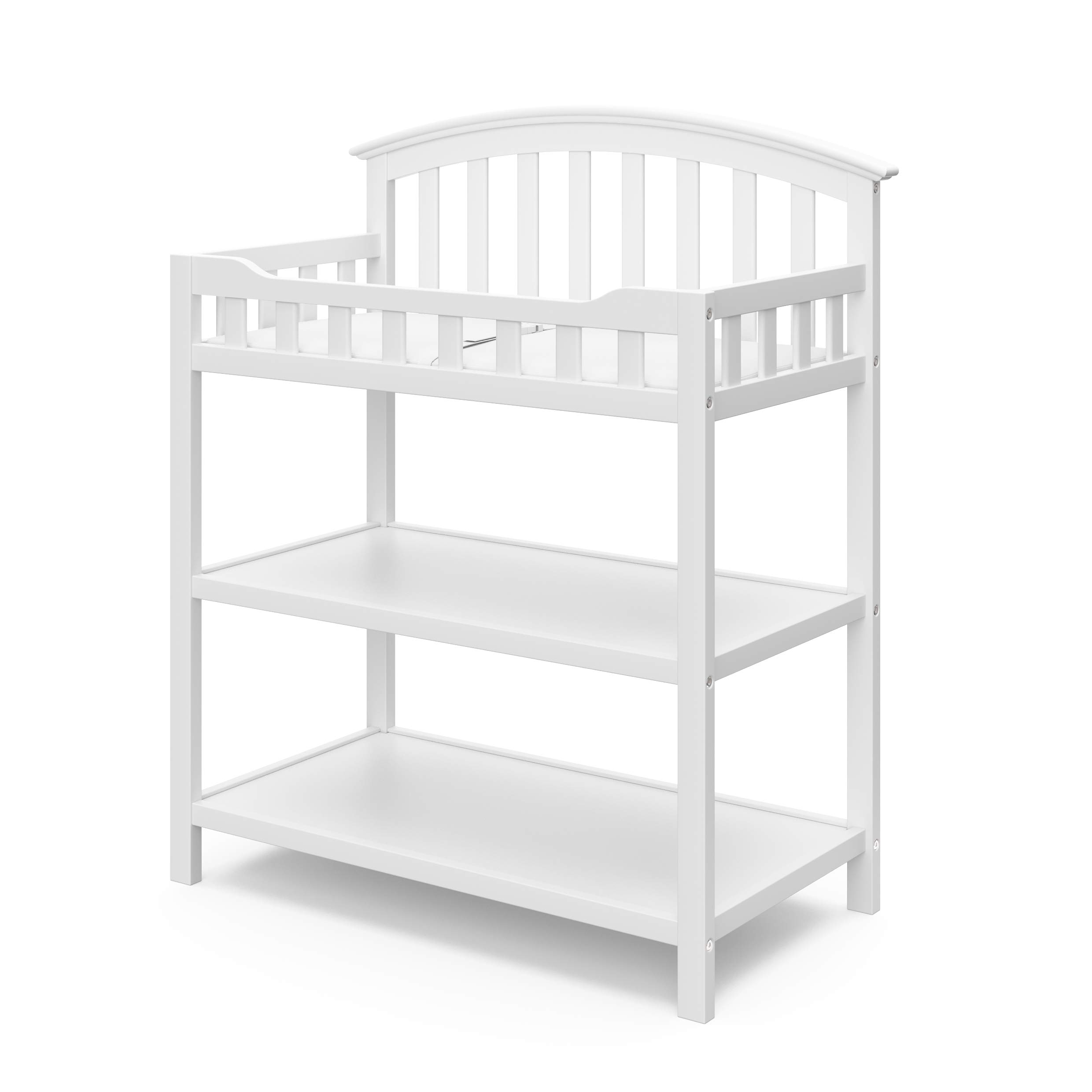 Graco Changing Table with Water-Resistant Changing Pad, White | GREENGUARD Gold 