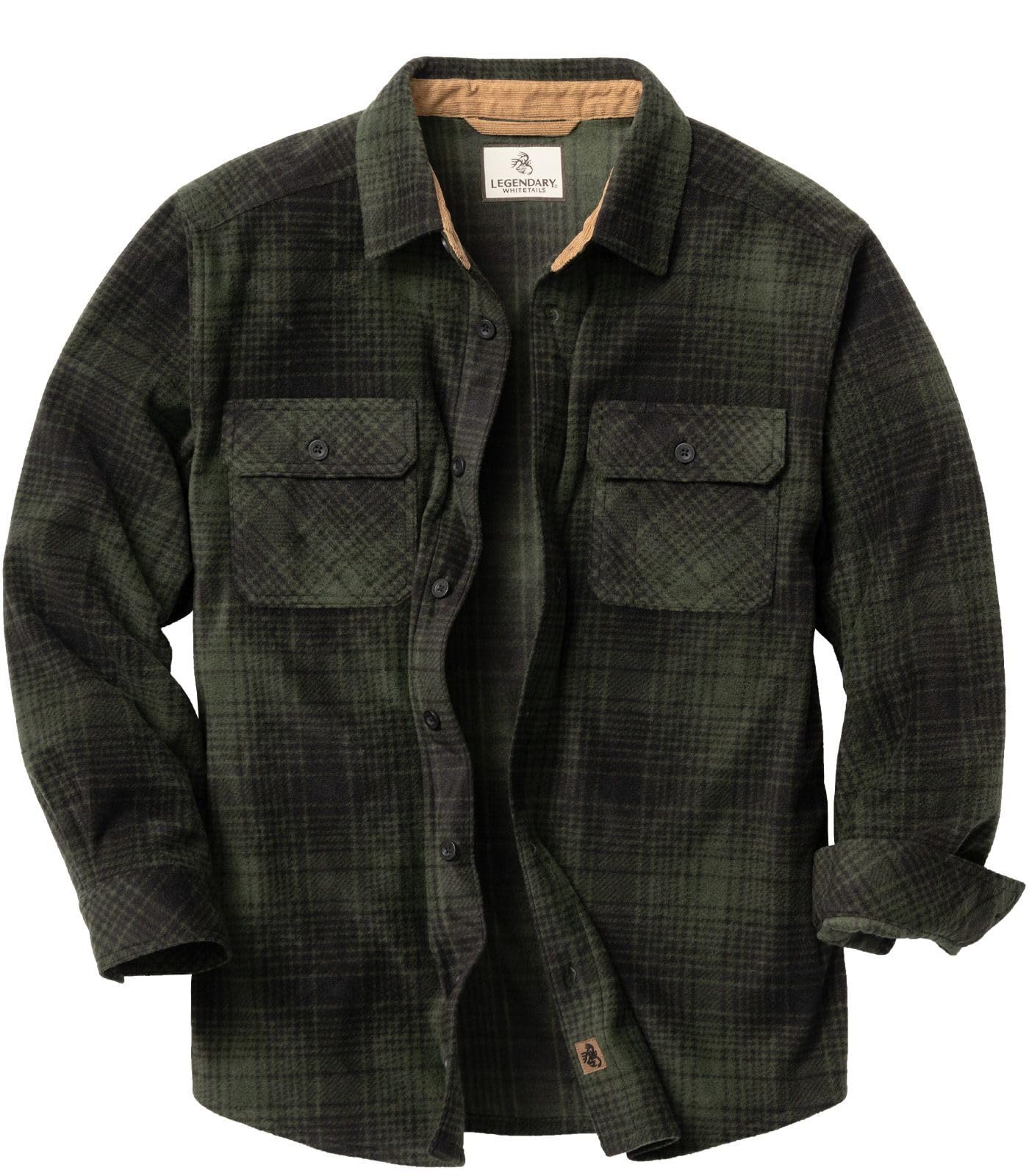 Legendary Whitetails Mens Navigator Fleece Button Up Shirt