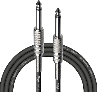 Stagg Instrument Cable, High Quality Jack, Straight - Deluxe, 3 m, Tablet Black