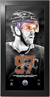 6" x 12" Picture Frame | Wall Art | Edmonton Oilers | Connor McDavid Neon Visor