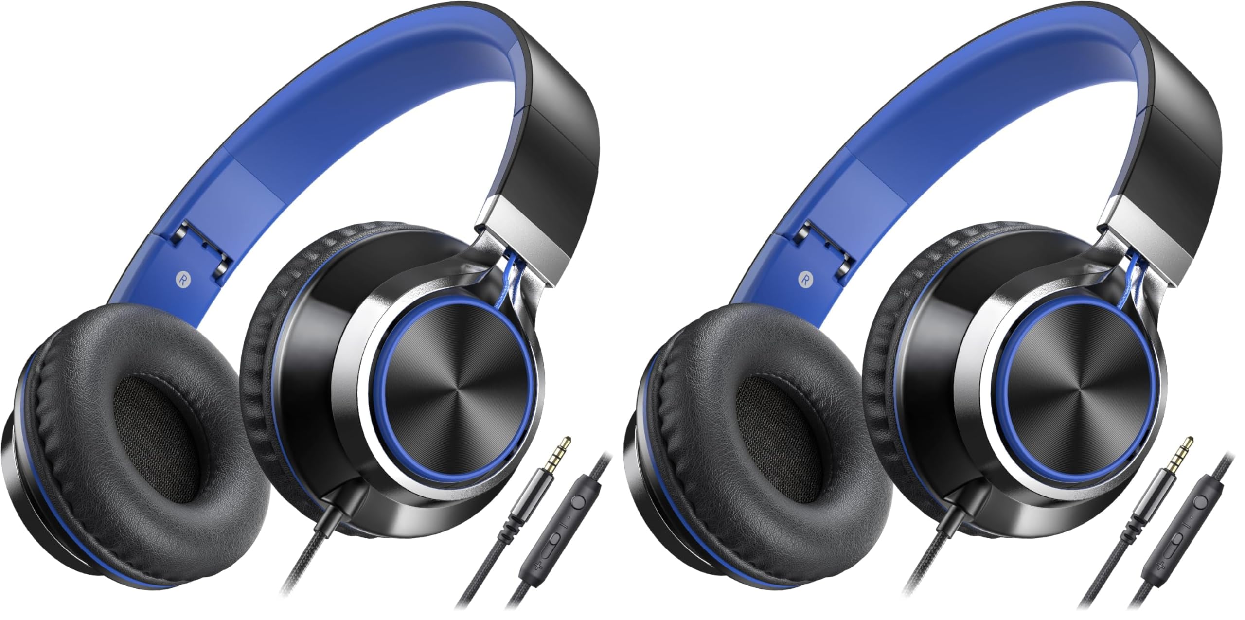 AILIHEN C8 Headphones Wired, On-Ear Headphones with Microphone and Volume Contro