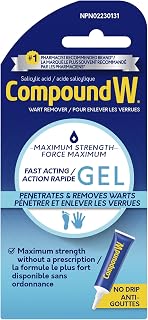 Compound W Wart Remover, Salicylic Acid, Maximum Strength, Fast Acting Gel - 7ml - For Common/Plantar Wart Removal