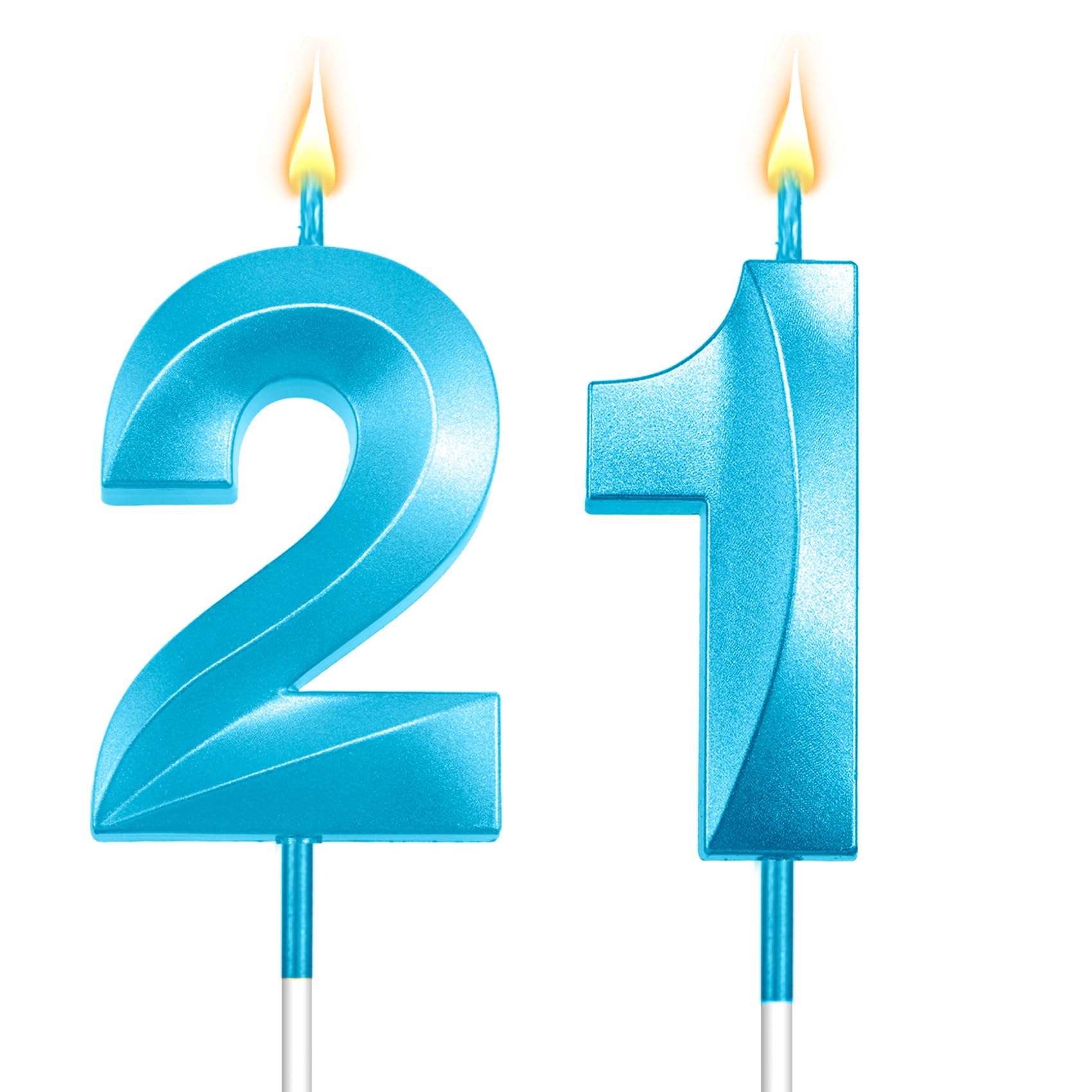 21st Birthday Candles Birthday Candles Number 21 Birthday Number Candles 21st fo