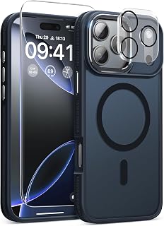 Magnetic 3 in 1 for iPhone 17 Pro Max Case, Shockproof & Bumper - Black
