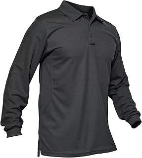 MAGCOMSEN Men's Quick Dry Performance and Tactical Polo Shirts Pique Jersey Golf Shirt