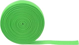 Generic 5 Yards Sewing Elastic Bands 1 Inch 25mm Width Flat Knit Stretch Elastic Cord for DIY Projects Arts and Crafts, Bright Green