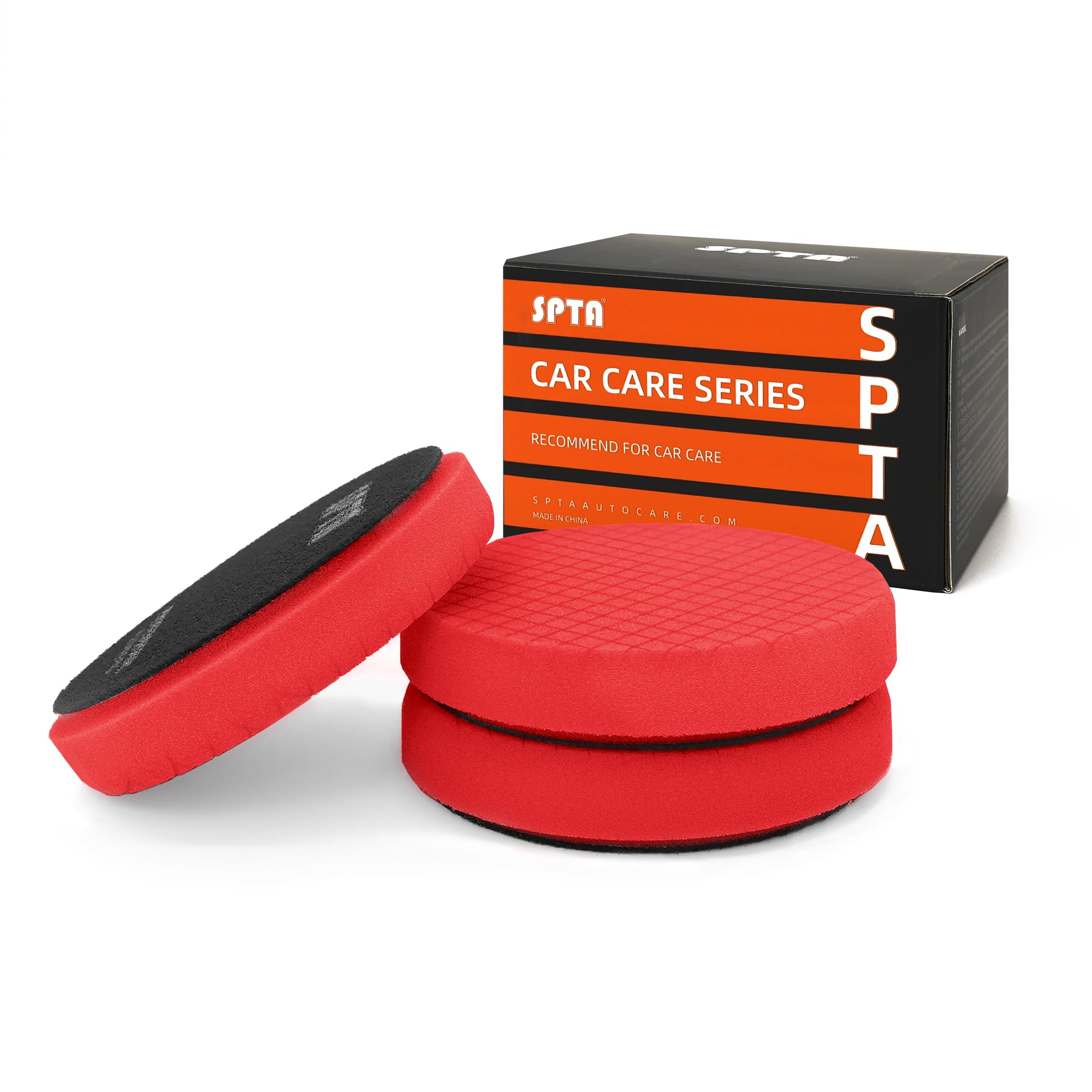 Red T10 Ultra-Fine Finishing Polishing Pad, SPTA 3Pcs 6.5 Inch Face for 6 Inch 1
