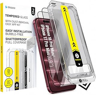 Deppa Screen Protector for iPhone 18 Pro Max/17 Pro Max, Pack of 2