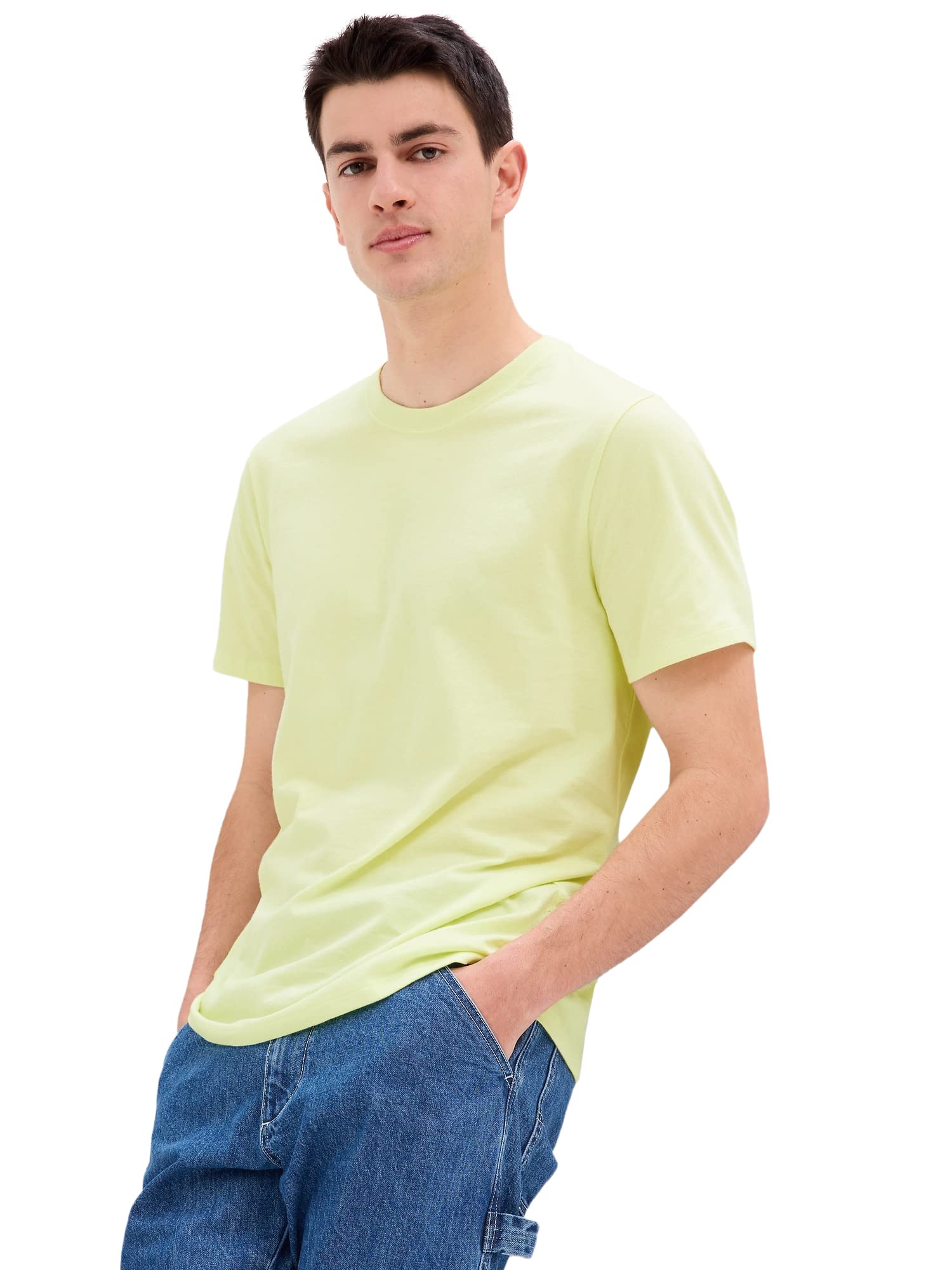 GAP Men's V-Everyday Soft Crew Stripe T-Shirt