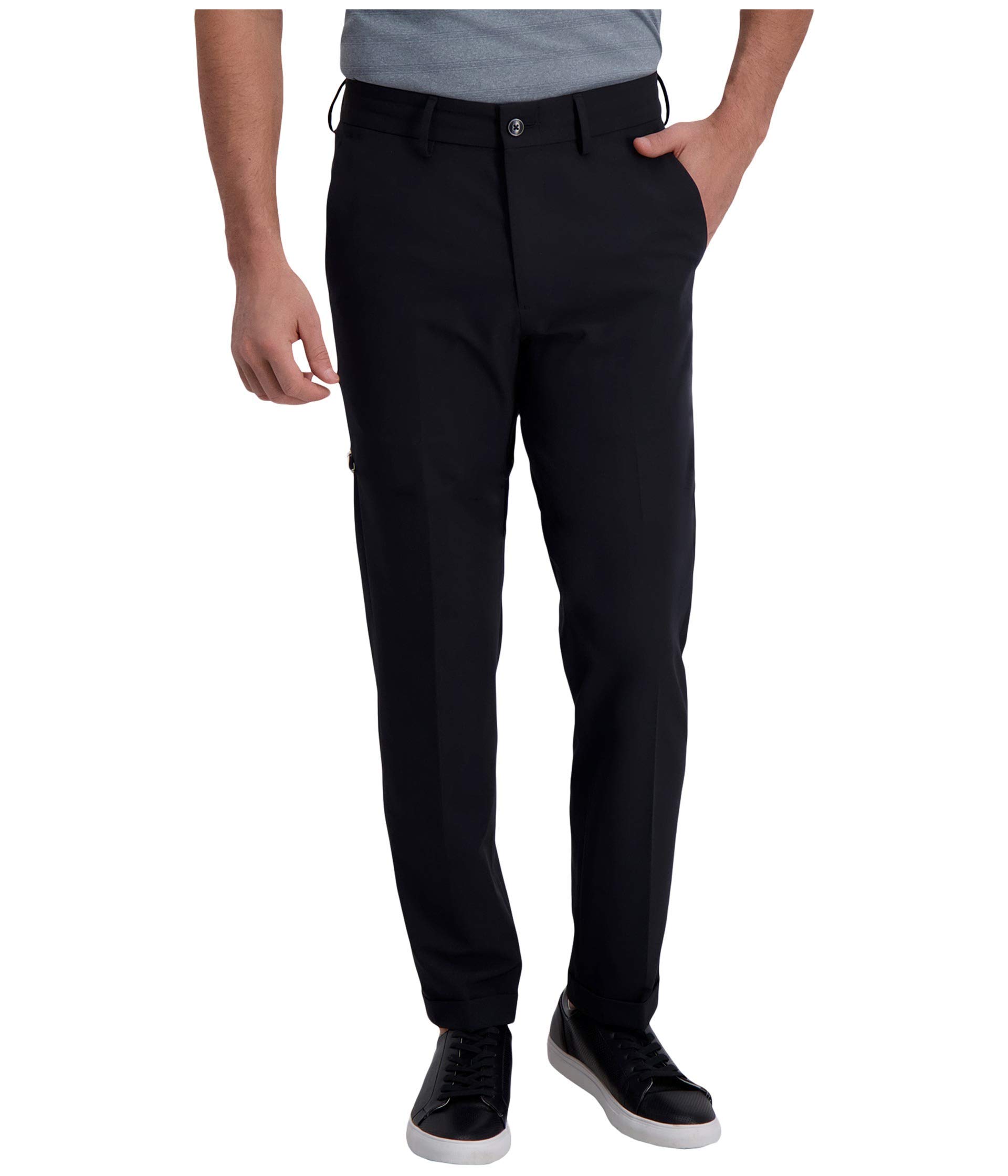 Kenneth Cole Reaction Pantaloni da Uomo Elasticizzati con Coulisse Slim Fit Piat
