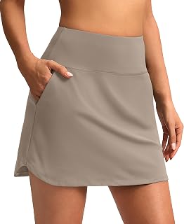 16'' Skorts for Women with 4 Pockets Athletic Tennis Golf Skirt