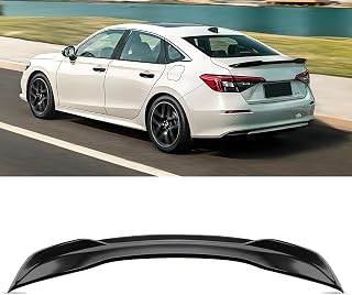 Femibon Rear Spoiler Wing Compatible with 2022 2023 2024 2025 2026 Honda Civic Sedan Sport Rear Trunk Spoiler Wing Lip for Honda Civic Sedan Accessories (Glossy Black)