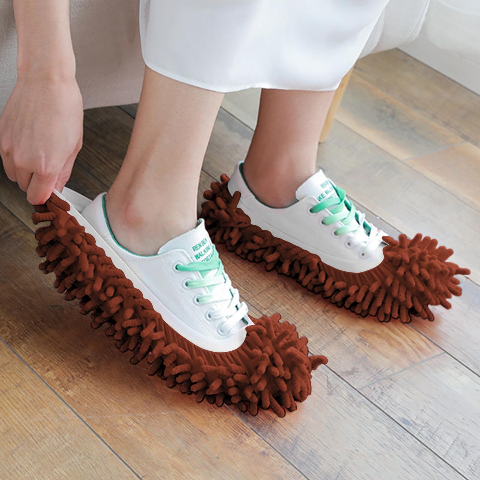 1 Pair Mop Slippers Floor Cleaning Household Floor Cleaning Pads for Tile Cleani