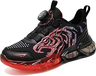 Scarpe da Ginnastica per Bambini, Scarpe da Corsa alla Moda per Ragazzi, Scarpe Sportive con Motivo Drago Tigre, Comode Scarpe da Jogging Traspiranti Leggere EU28-39