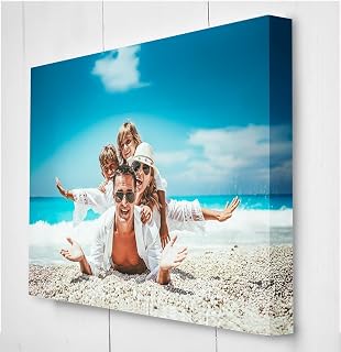 Star Online Personalised Canvas Photo Prints Pictures Birthday Frames Gifts For Mum,Dad Custom & Wall Art Holiday Memory (20x25cm (8x10in))