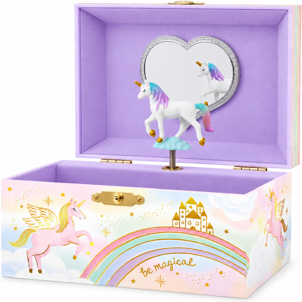 Giggle & Honey® Musical Unicorn Jewelry Box for Girls | Music Boxes for Little G