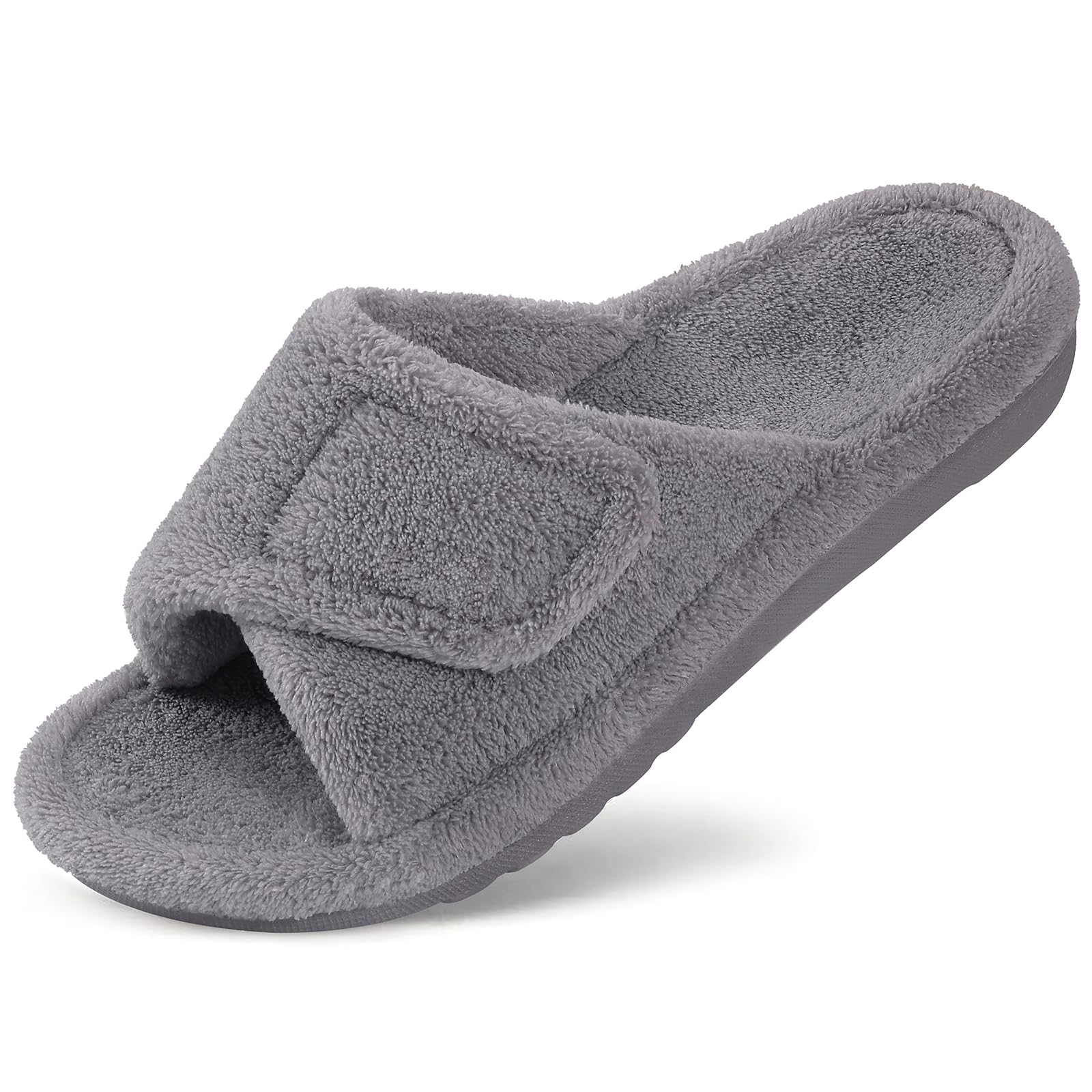 Litfun Orthopedic Slippers for Women with Arch Support Adjustable Open Toe Home 