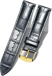 BINLUN Leather Watch Band Genuine Calfskin Replacement Watch Strap Quick Release Crocodile Pattern 10 Colors 13 Sizes for Men Women(10mm,12mm,14mm,15mm,16mm,17mm,18mm,19mm,20mm,21mm,22mm,23mm,24mm)