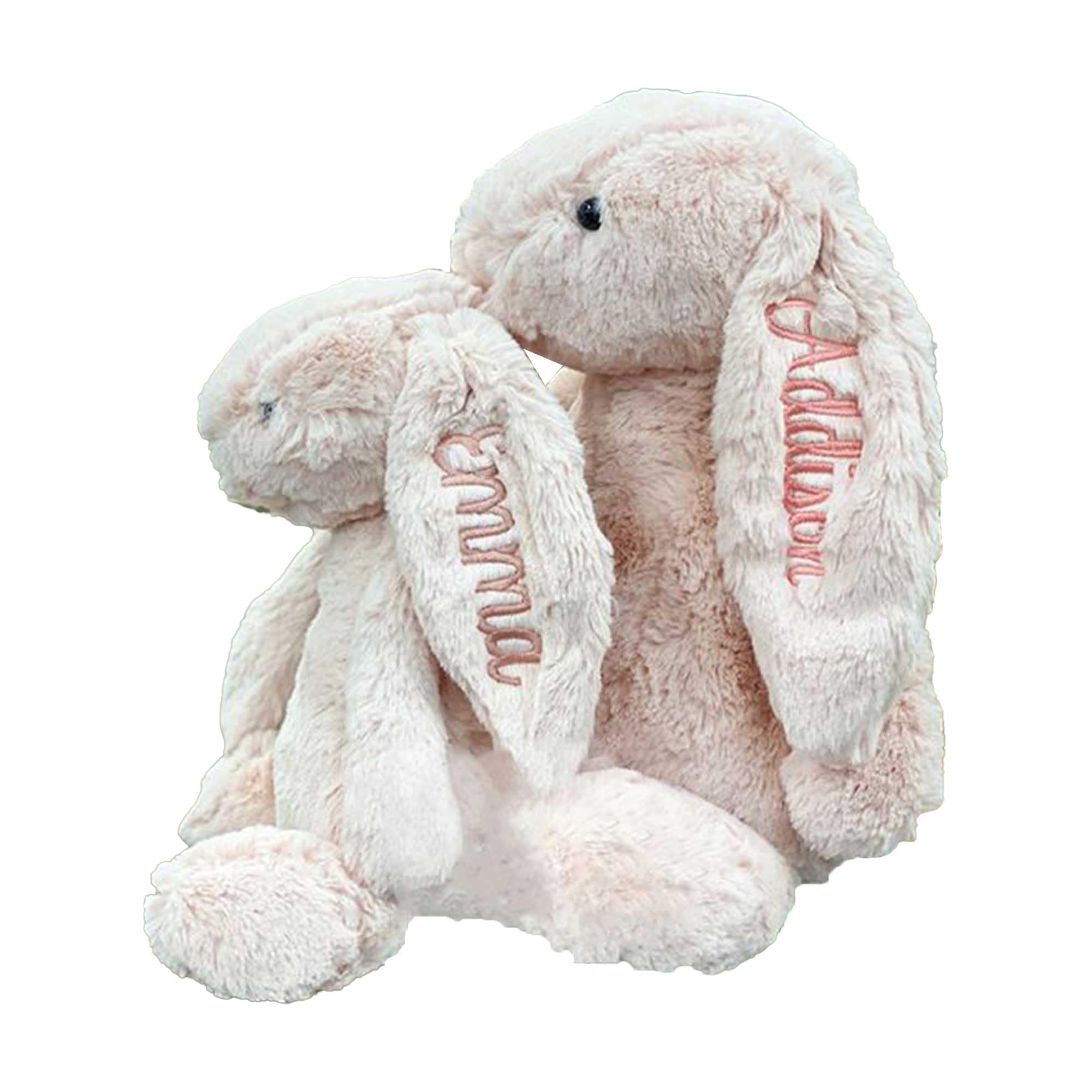 Personalised Custom Plush Bunny Custom Embroidered Easter Bunny First Easter Gif
