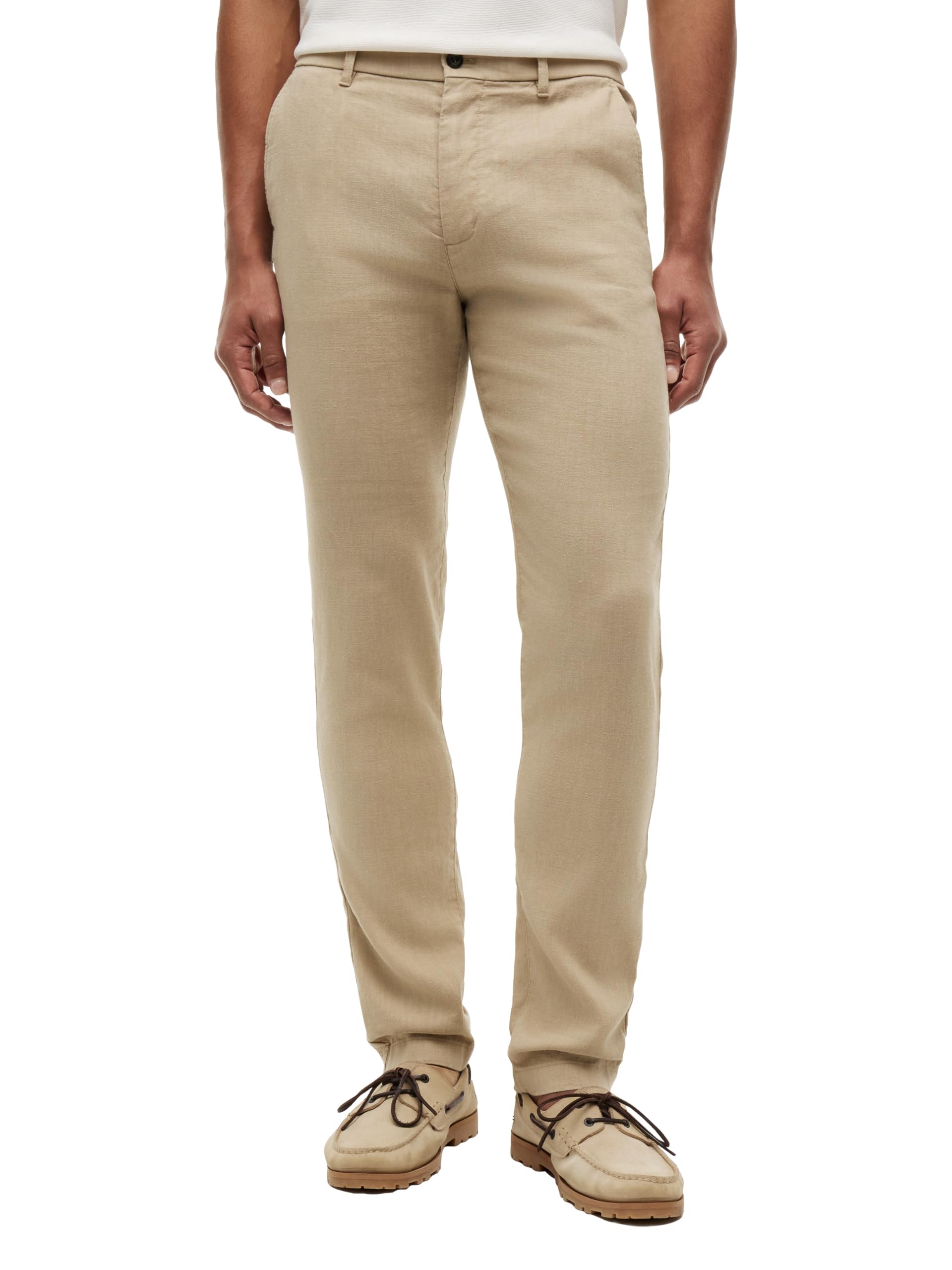 Tommy Hilfiger Men's Linen Blend Pants in Straight Fit