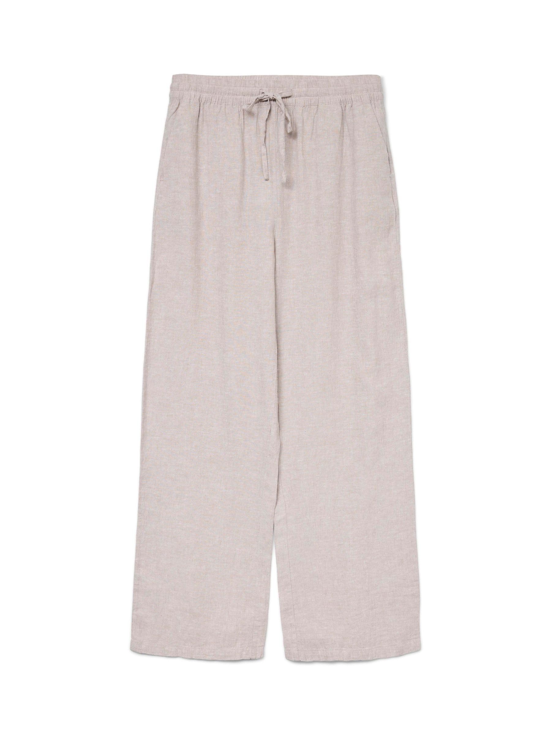VERO MODA Wide Leg Trousers VMLINN Mid Waist Trousers