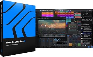 PreSonus Studio One Pro 7 Music Production Software, Professional DAW for Recording, Mixing, Mastering and Live Performance, Perpetual License with One Year of Feature Releases Included