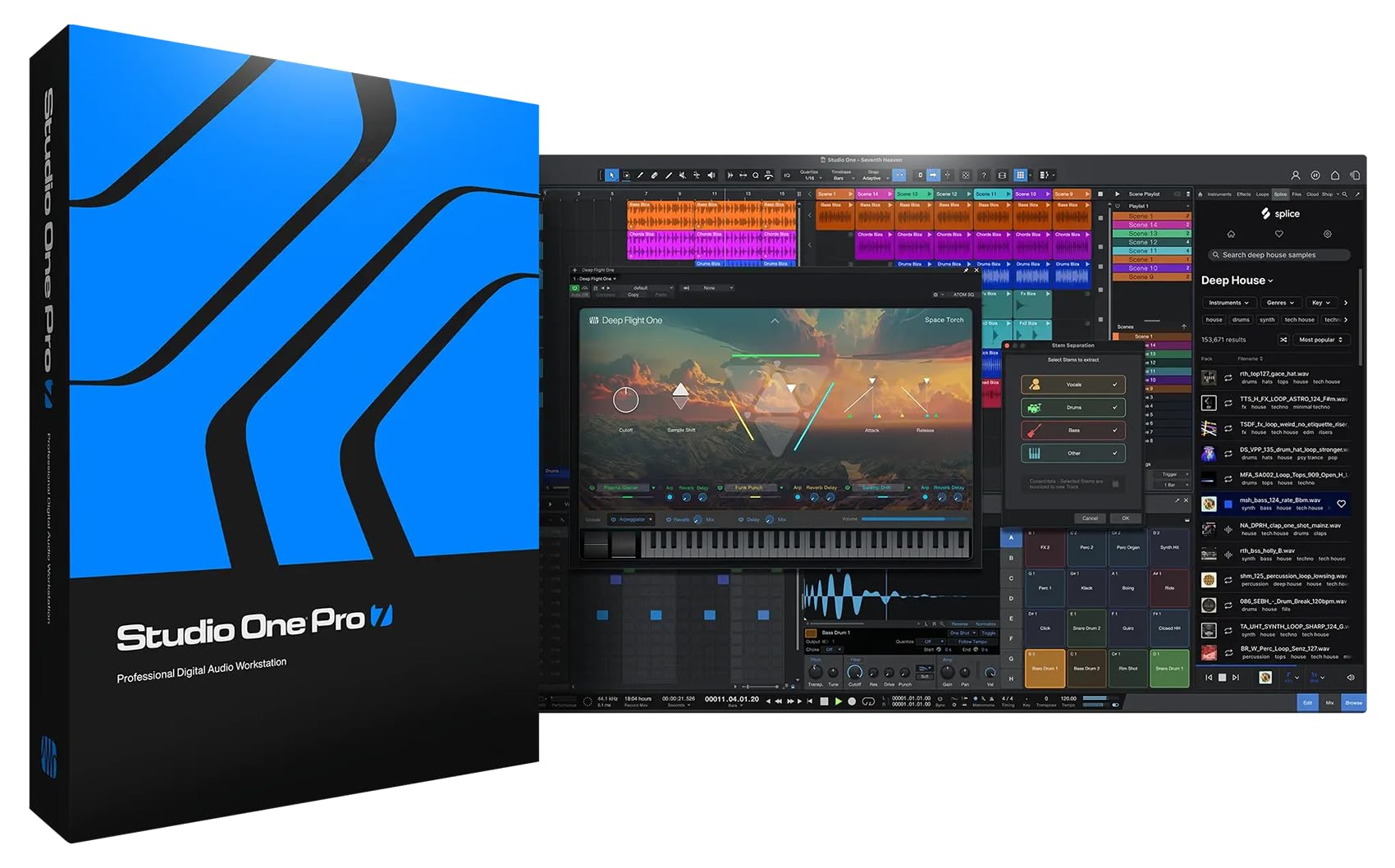 PreSonus Studio One Pro 7 Music Production Software, Professional DAW for Record