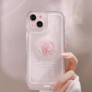 iphone 14 case pink bow 3D case for women girls soft tpu shockproof protective case for girls girls girls