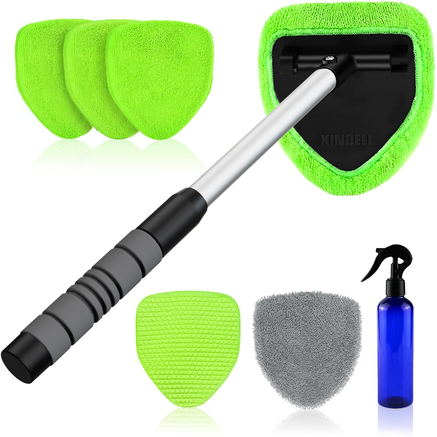 XINDELL Interior Windshield Cleaner Tool – Car Interior Window Cleaning Kit with