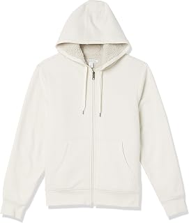 Amazon Essentials Sudadera con capucha de forro polar y cremallera completa, con forro sherpa Hombre