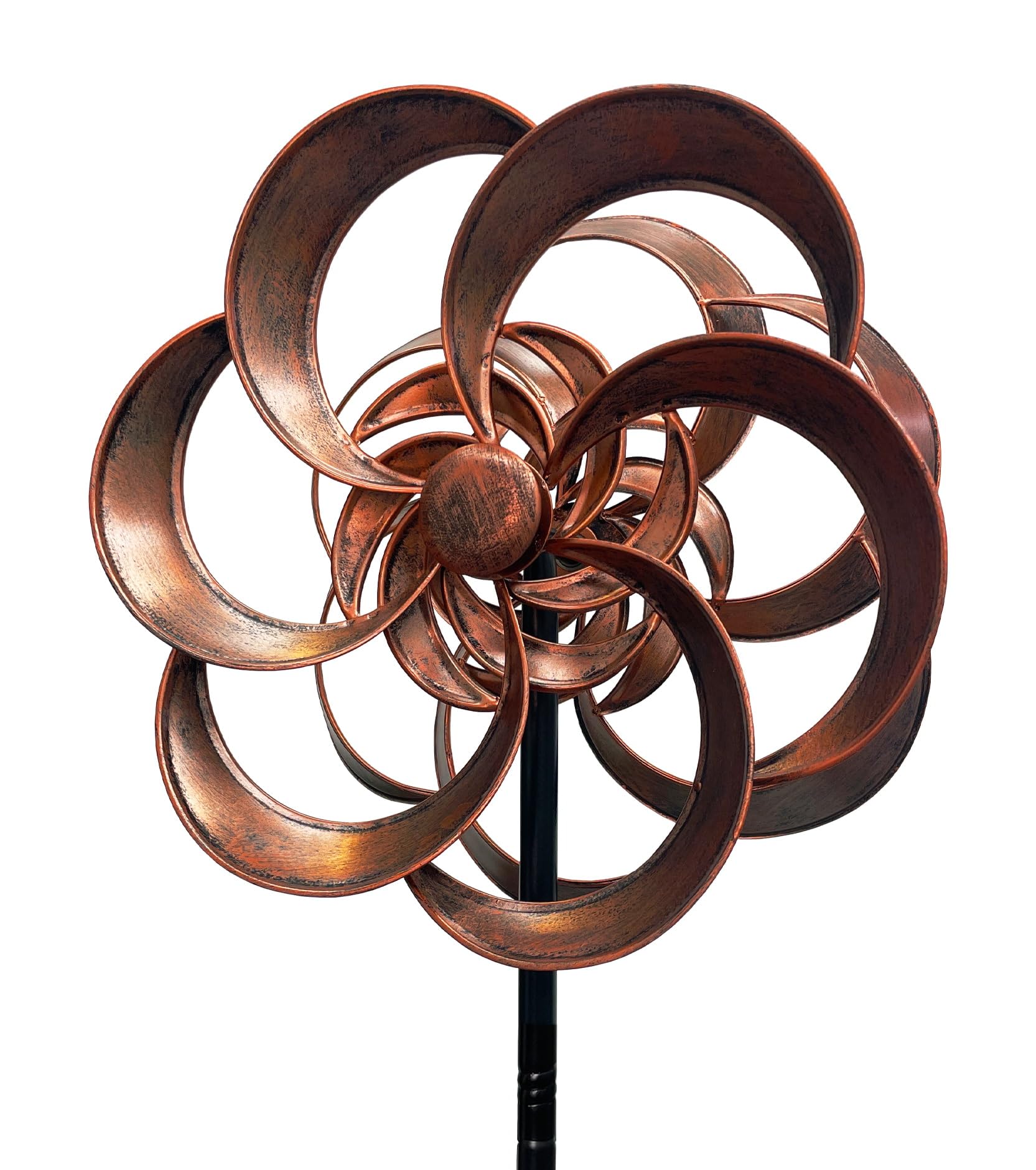 Gronhof Metal Wind Spinner Outdoor, 63" Double-Sided Copper Decor | Kinetic Moti