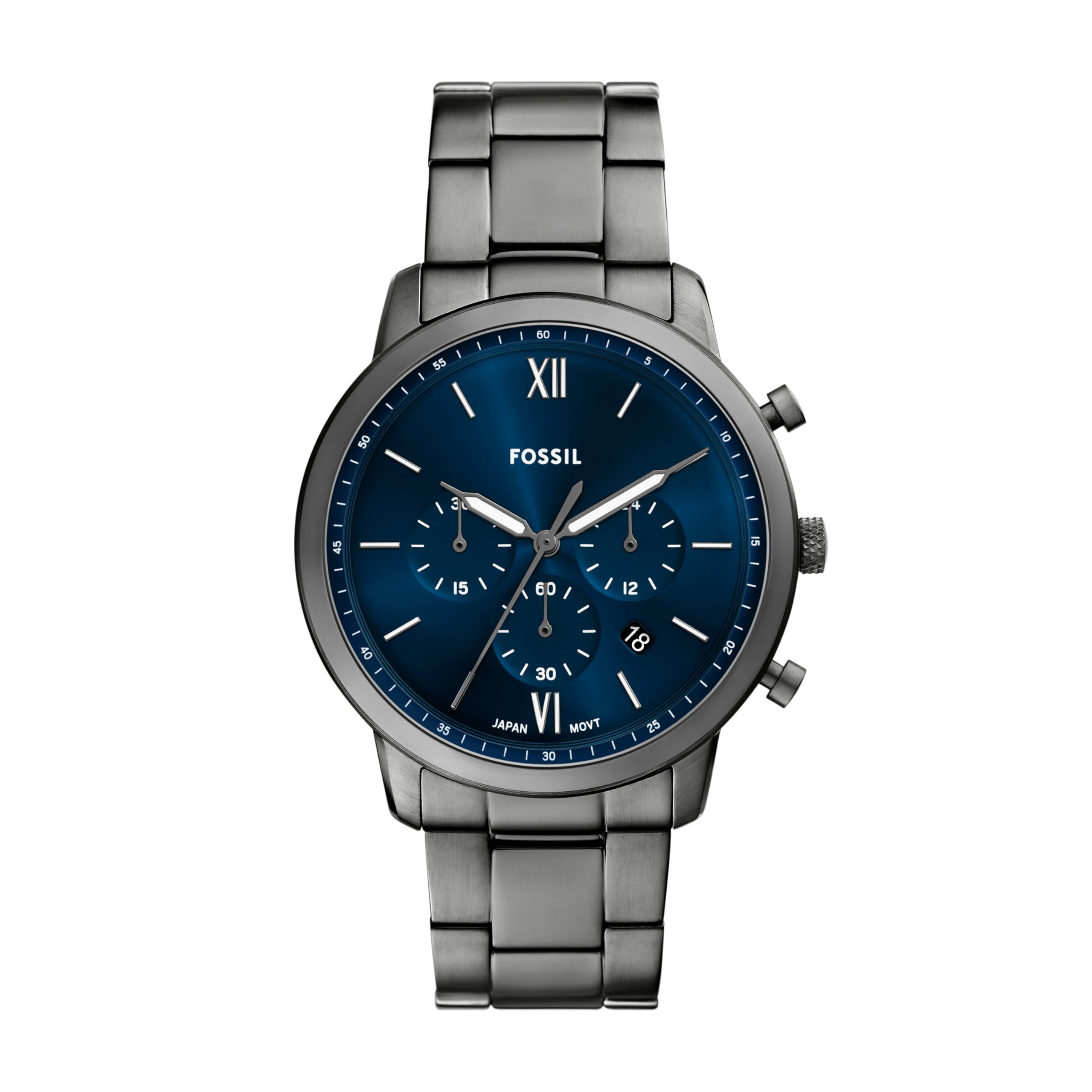 Fossil Men's Neutra Chronograph Smoke Stainless Steel Watch