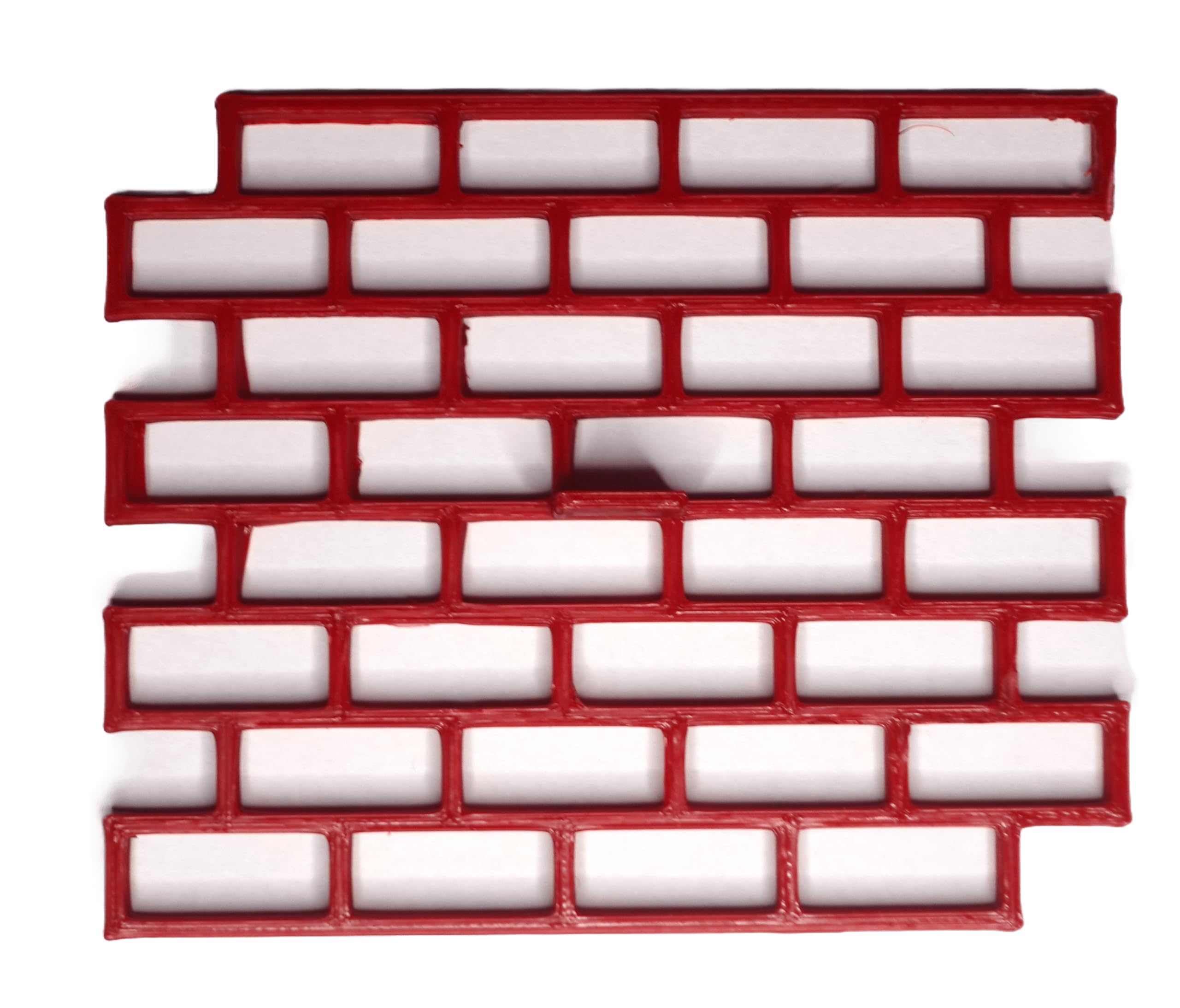 Brick Pattern Cookie Cutter Stamp - Architectural Design Fondant Cutter for Crea