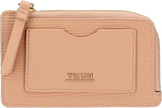THUN - Medium Card Holder, Pink - Faux Leather - Always With Me Collection - 14 x 8.5 cm