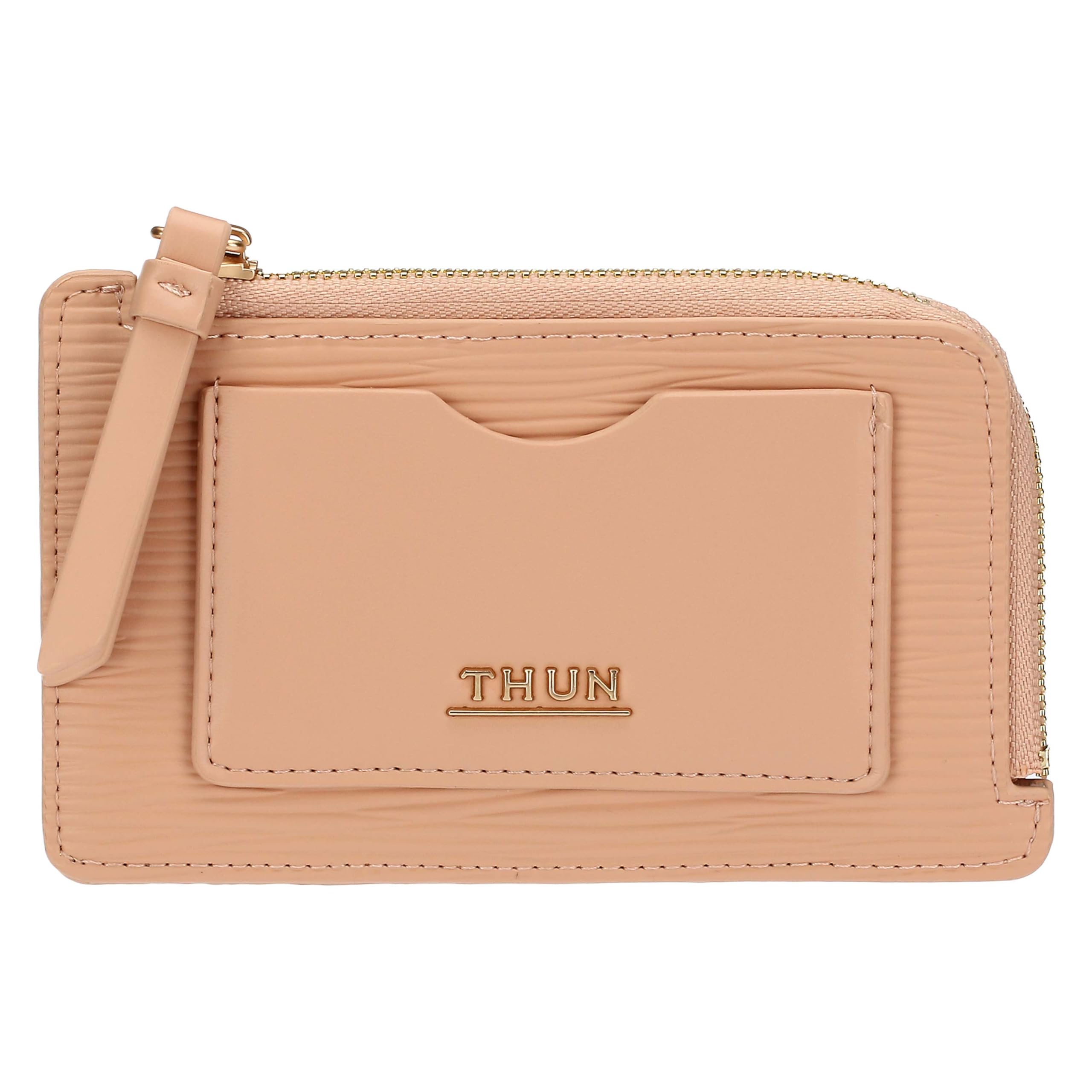 THUN - Medium Card Holder, Pink - Faux Leather - Always With Me Collection - 14 