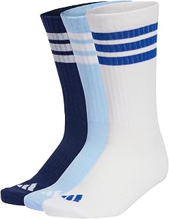 adidas 3-Stripes Cushioned Crew Socks 3 Pair Pack
