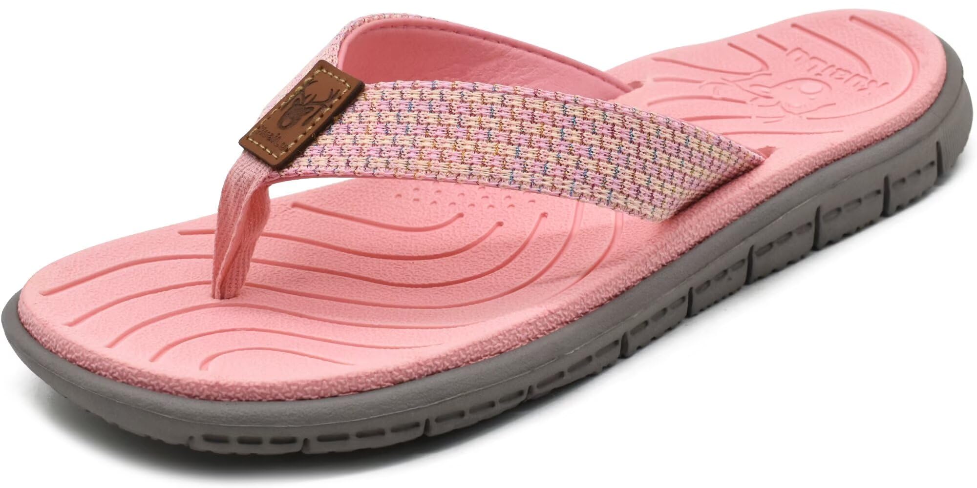 KuaiLu Flip Flops Women Orthopedic Ladies Thong Arch Support Walking Beach