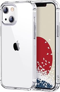 ONES Case for iPhone 13 Mini Clear Transparent Slim Thin Case - Soft TPU Silicone Bumper with Military Drop Protection, Shockproof Airbags & Yellowing Resistant