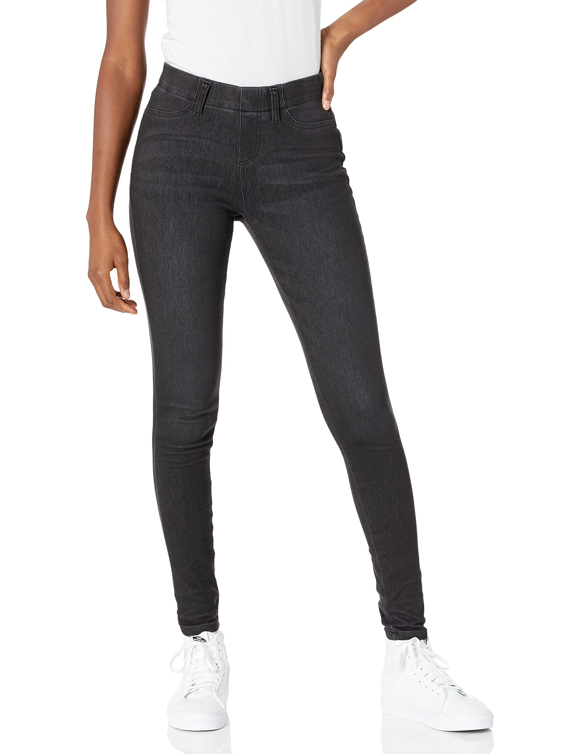 Amazon Essentials Women's Pull-On Mid Rise Stretchy Knit Jegging
