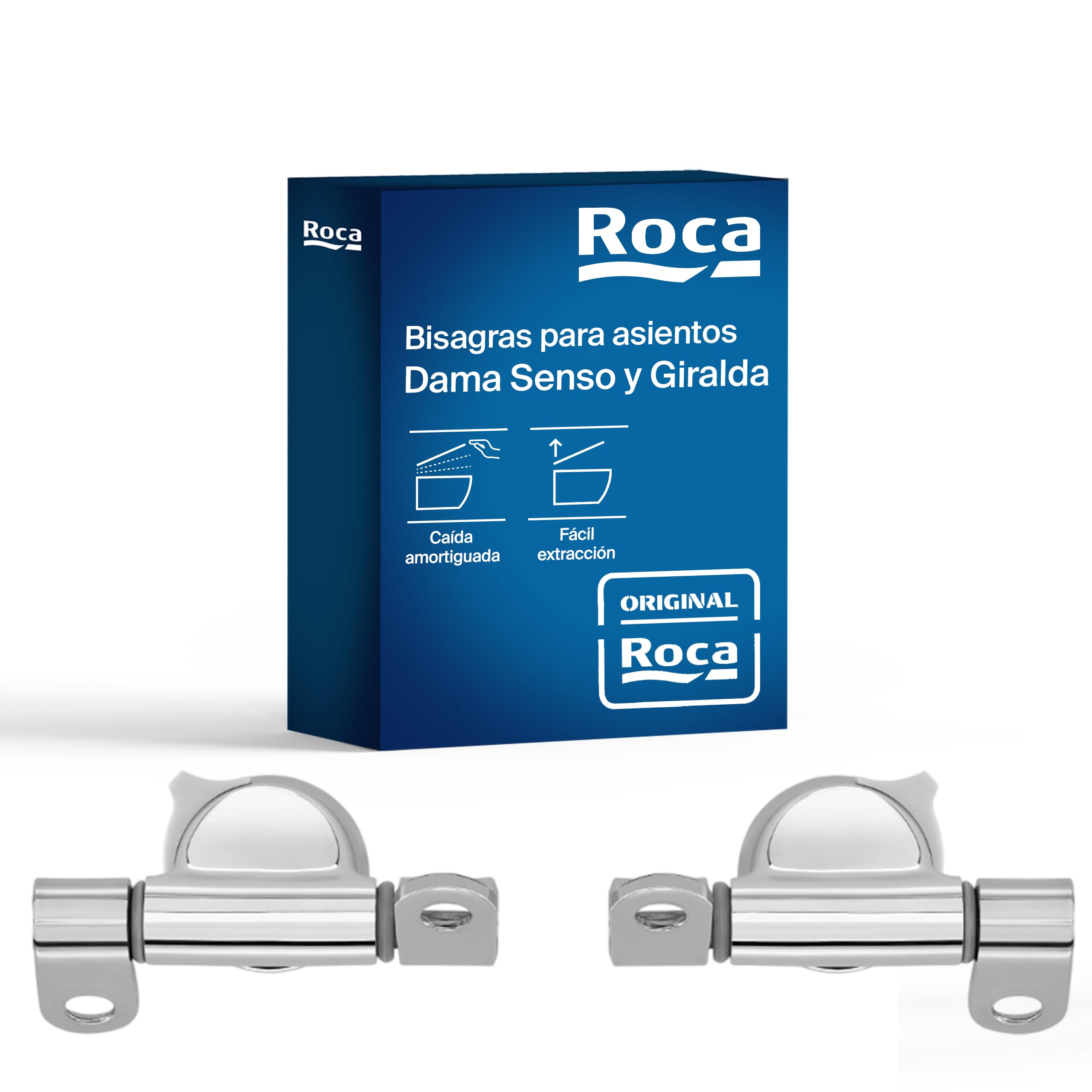 Roca Senso and Giralda Removable Easy Release Toilet Seat Hinges (Pair) AI002100