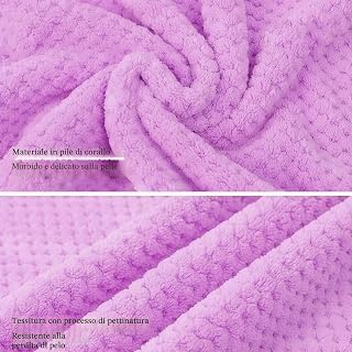 Ladies Soft Wrap Towel, Portable Bathrobe, Super Absorbent and Quick Dry Lightweight Sauna Beach Pool Towel, 39 x 51 inches, Purple