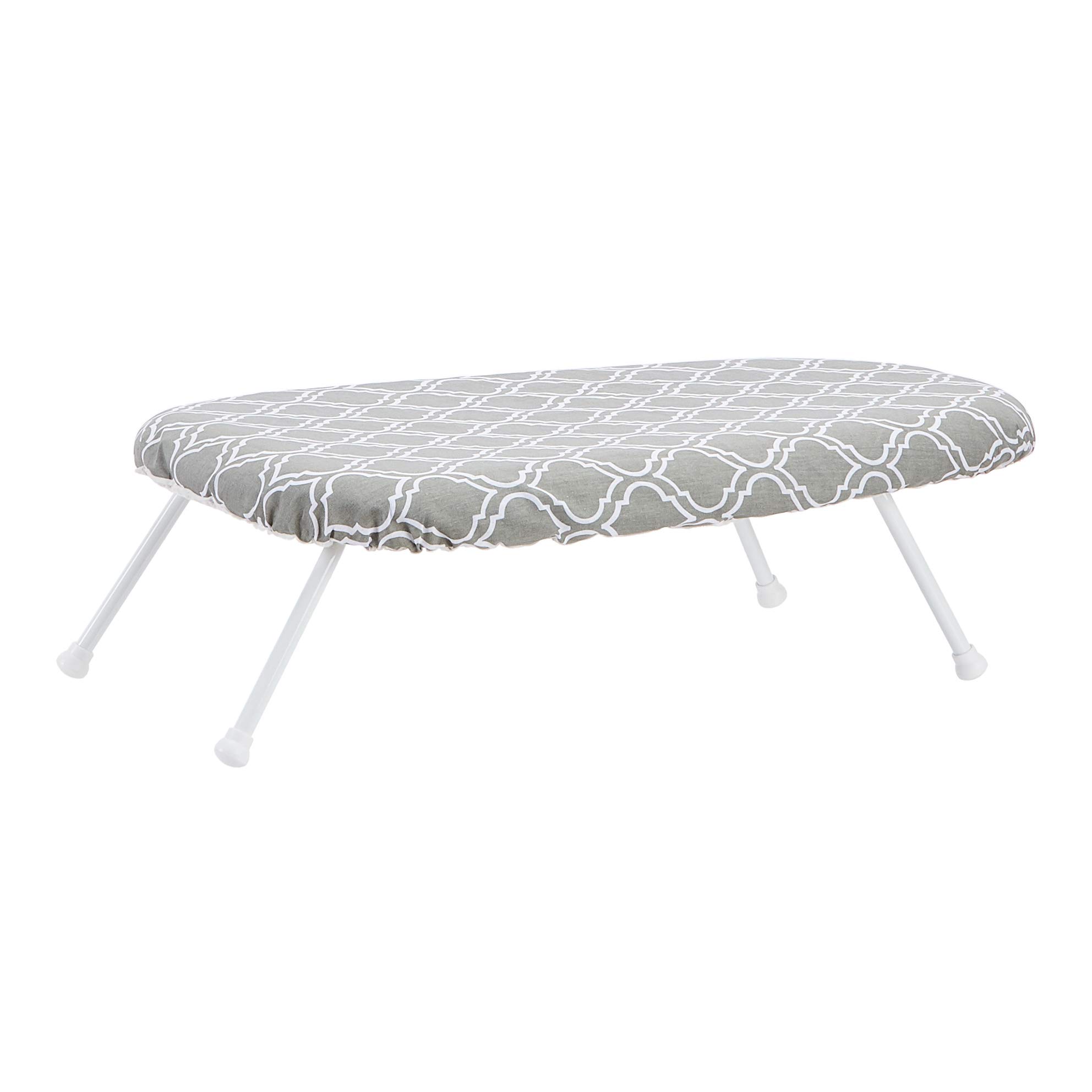Amazon Basics Foldable Compact Tabletop Ironing Board with Folding Legs, Heat Re