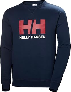 Helly Hansen Mens Logo Crew French Terry Cotton Sweater