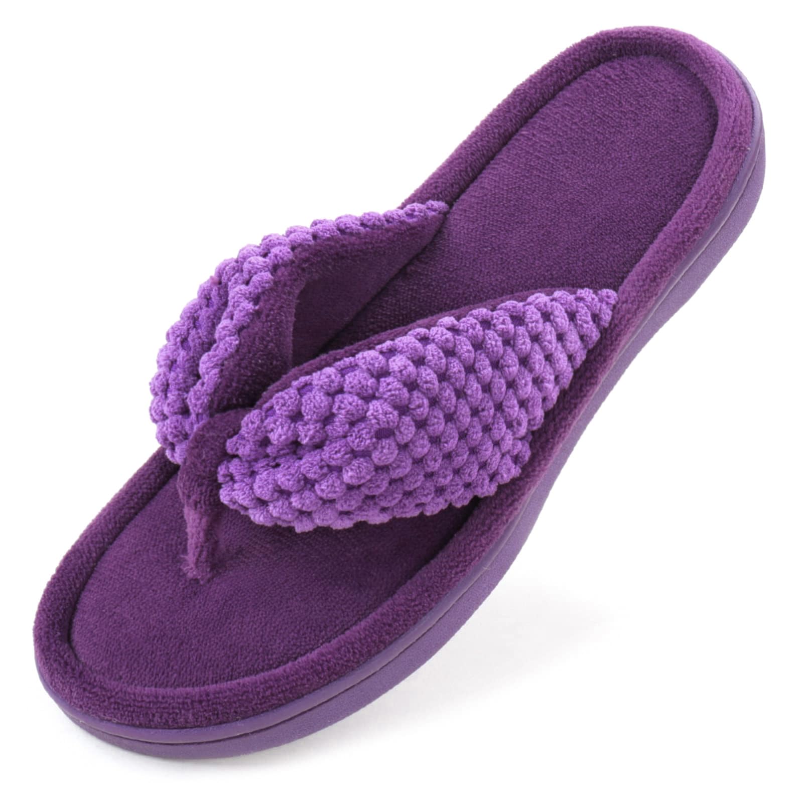 ULTRAIDEAS Women's Popcorn Flip Flop House Slipper with Memory Foam, Gift for Wo