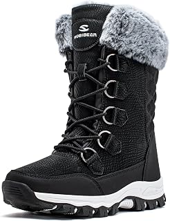 HOBIBEAR Girls Boys Winter Waterproof Non-Slip Snow Boots (Toddler/Little Kid/Big Kid)
