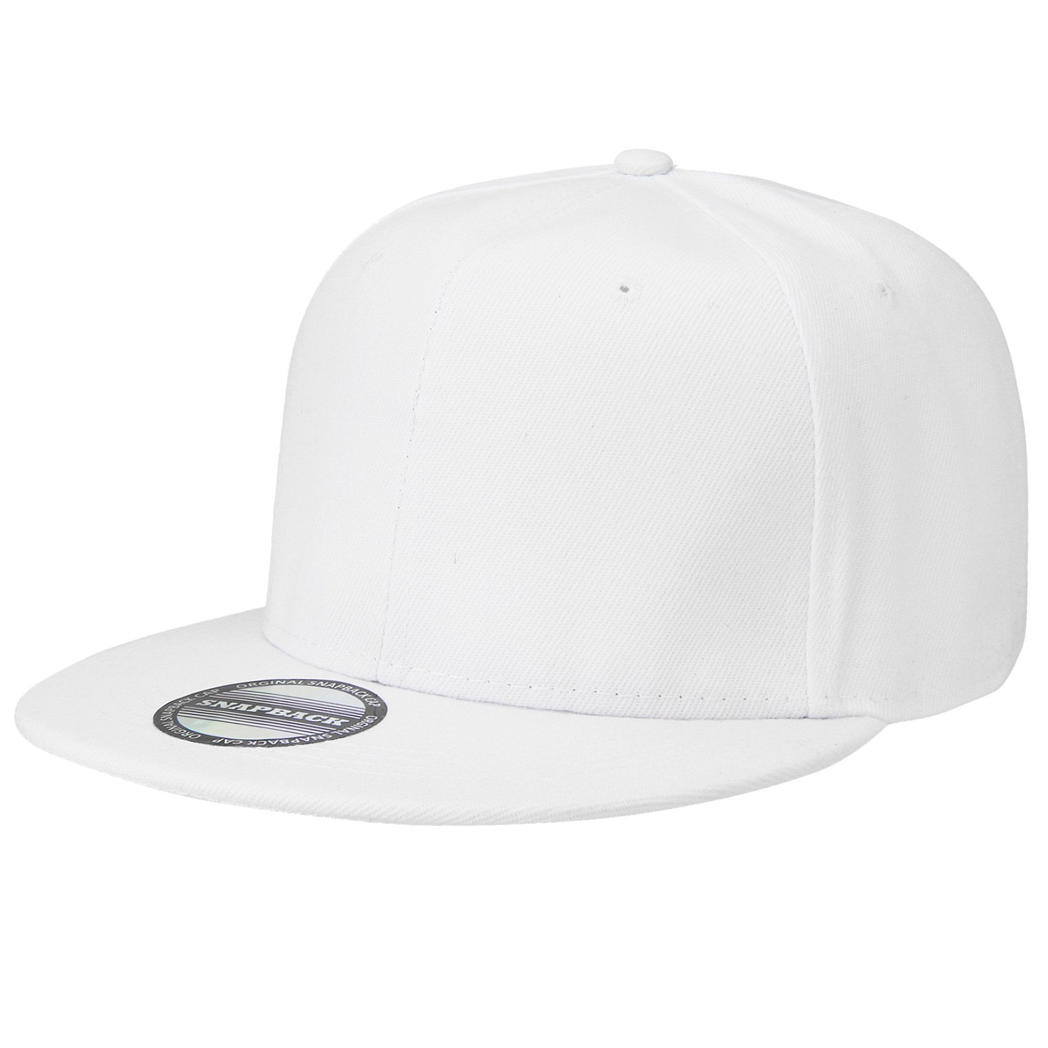 Classic Snapback Hat Cap Hip Hop Style Flat Bill Blank Solid Color Adjustable Si