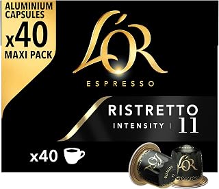 L'OR Espresso Ristretto Coffee Pods x40, Pack of 1, Total 40 Capsules