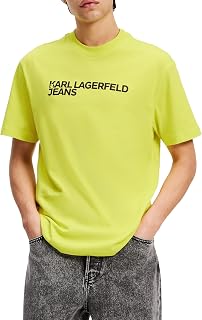 Karl Lagerfeld Jeans, Men's Essential Logo Regular Short Sleeve Regular Fit T-Shirt