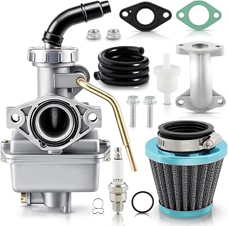 AUTOKAY PZ20 Carburetor Kit for 50cc 70cc 90cc 110cc 125cc 4Stroke ATV Quad | Go Kart Dirt Bike for TaoTao Coolster Kazuma Baja SUNL JCL CRF70 CRF80F XR70 XR80, with Gasket Air Filter